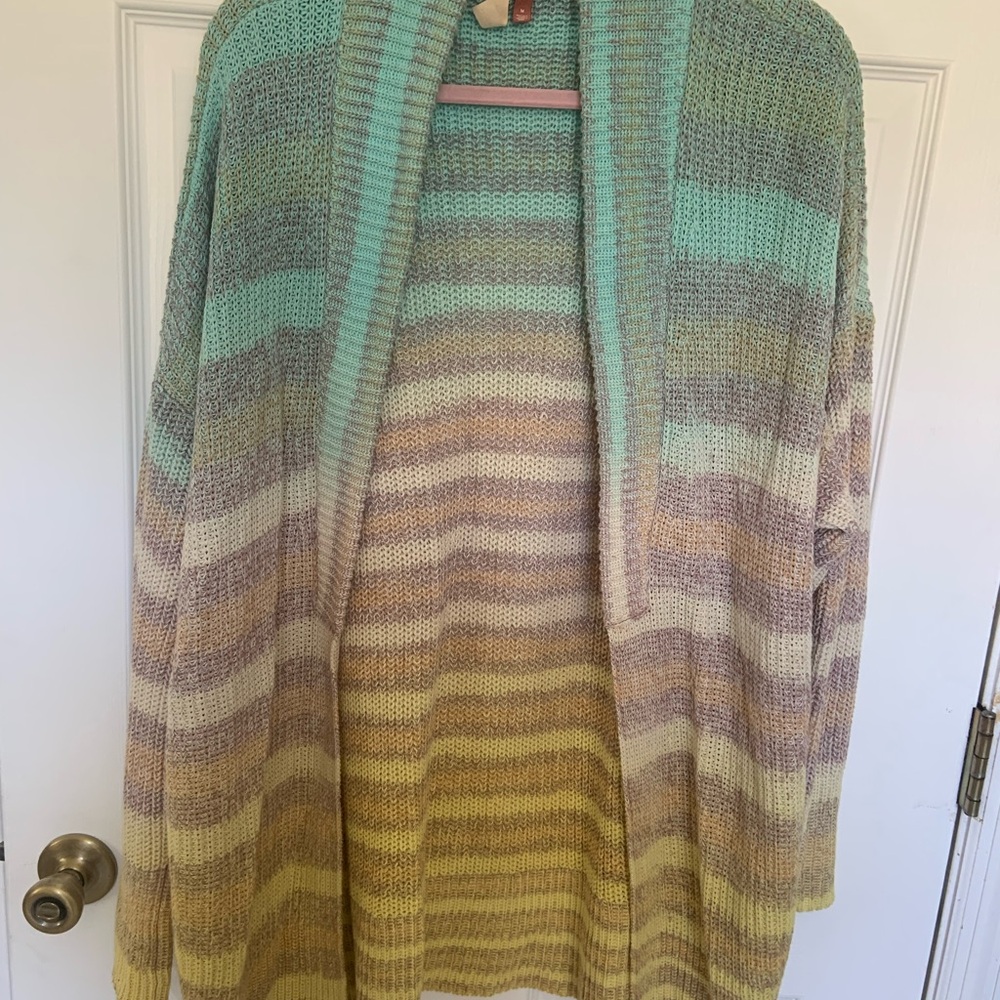 Anthropologie Space Dye Cardigan Sweater